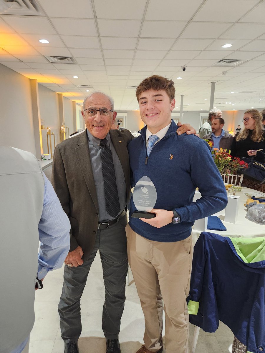 I am honored to have received the Defensive Player of the Year award after my junior season! Extremely blessed and grateful for all my coaches and teammates pushing me to be better. More work to be done this offseason!

<a href="/KnochFootball/">Knoch Football</a> #RYFP
