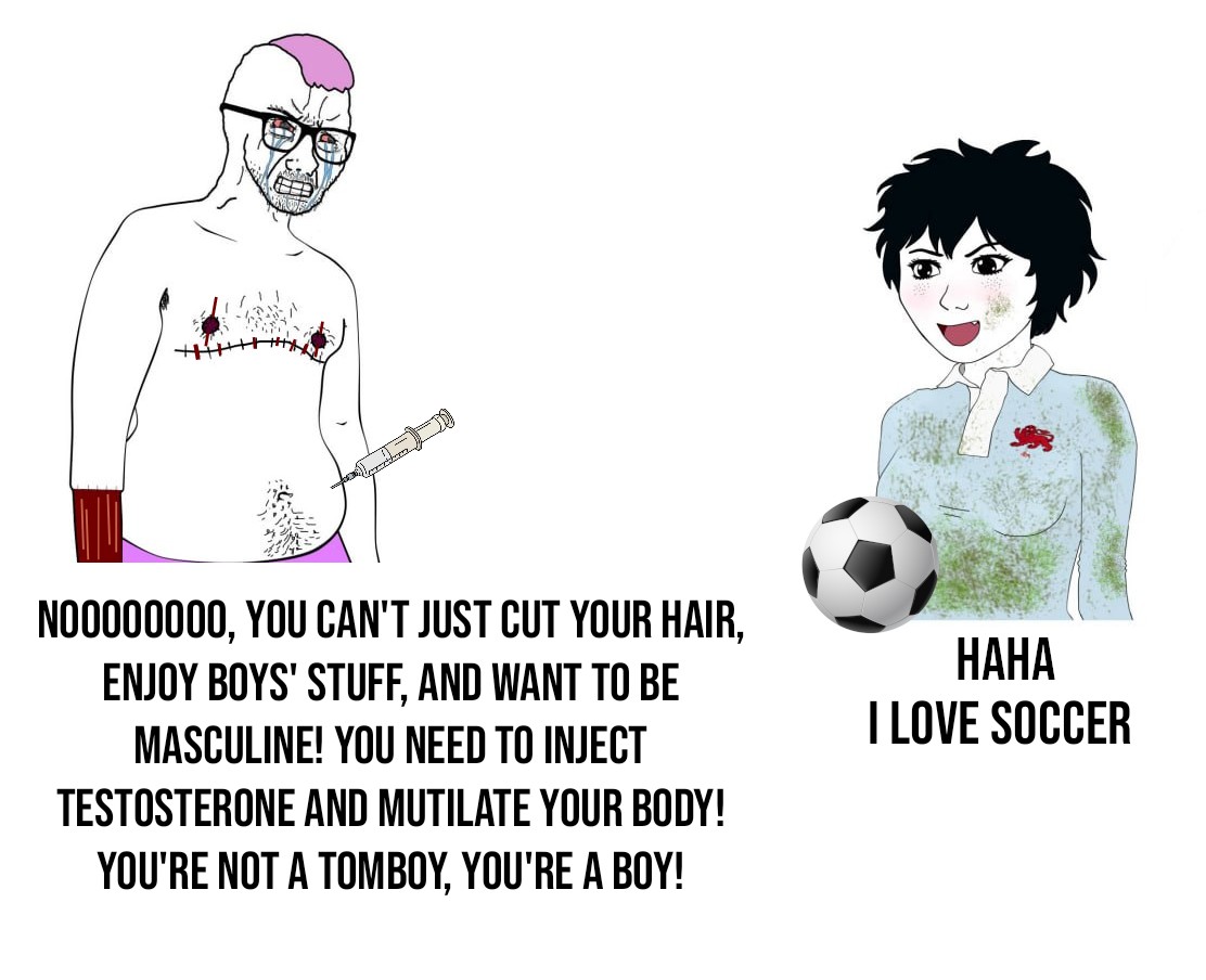 jamaisamei's tweet image. Save the tomboys from transgenderism!