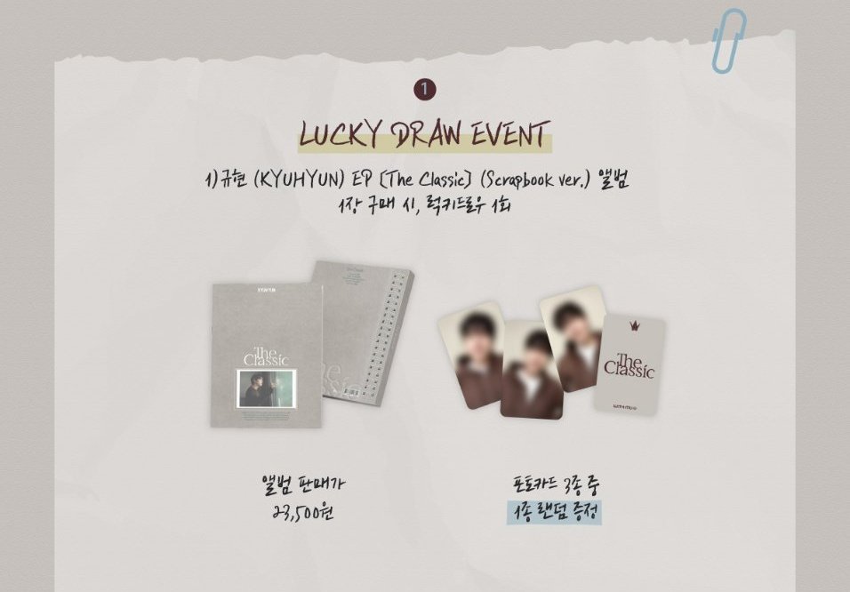 kpoponMYshopee's tweet image. [#pasarSUJU|🇲🇾] SUPER JUNIOR KYUHYUN The Classic - Scrapbook Ver. 

✅ Withmuu Lucky Draw Event 
🔗 s.shopee.com.my/3VcbOaNATC

#pasarSUPERJUNIOR #pasar2NDGEN #SUPERJUNIOR #슈퍼주니어 #KYUHYUN #규현 #KOS_SUPERJUNIOR