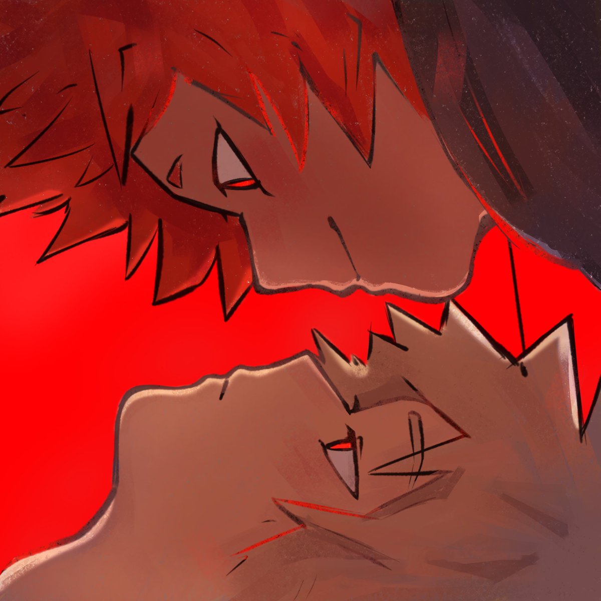 Red and red.

#krbk #kiribaku