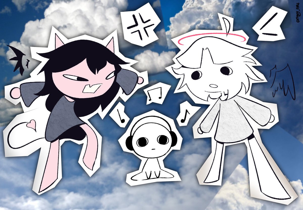 funy_fire's tweet image. cloud folk : )

(Chars by @ChewChewer)

#ocart #fanart