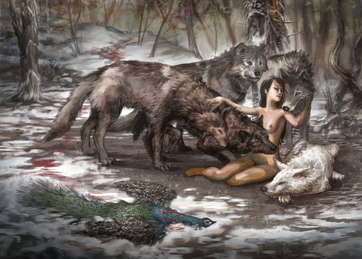 She's one with the pack.