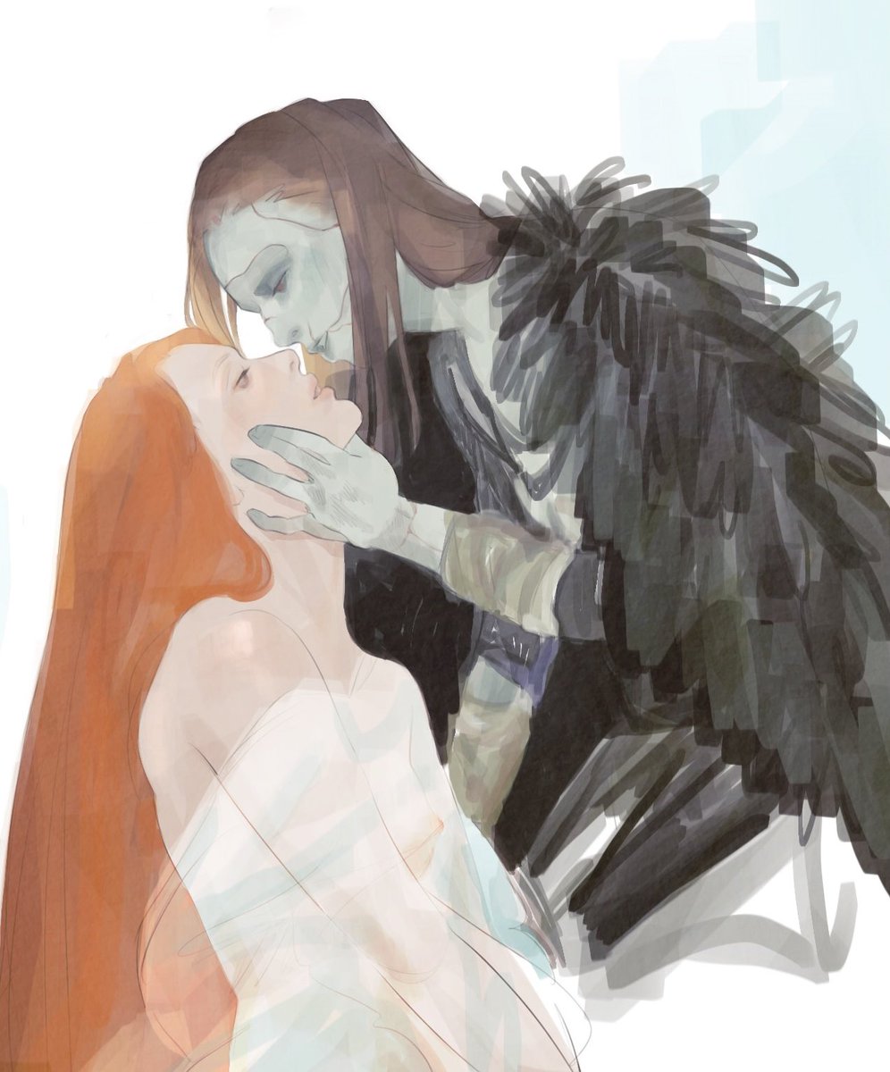 LandroMegan's tweet image. Close up of Elizabeth and fem!creature #Frankenstein