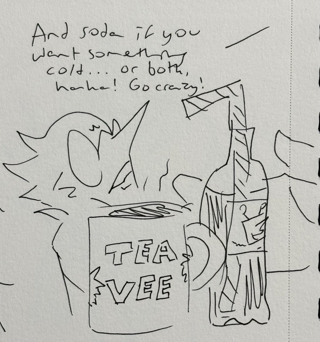 cuddlesomeone's tweet image. ☕️🥤♥️ #spamtenna