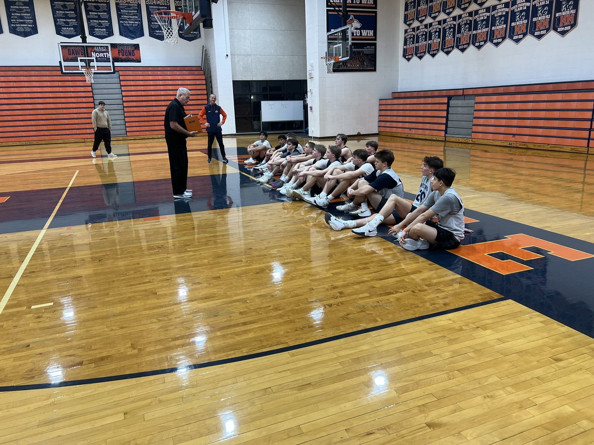 It was GREAT having good friend and mentor, HOF and legendary Coach Jim Tracy at our practice today! We appreciate  you coming and speaking to the team!! <a href="/ibcacoaches/">Illinois Basketball Coaches Association</a>
