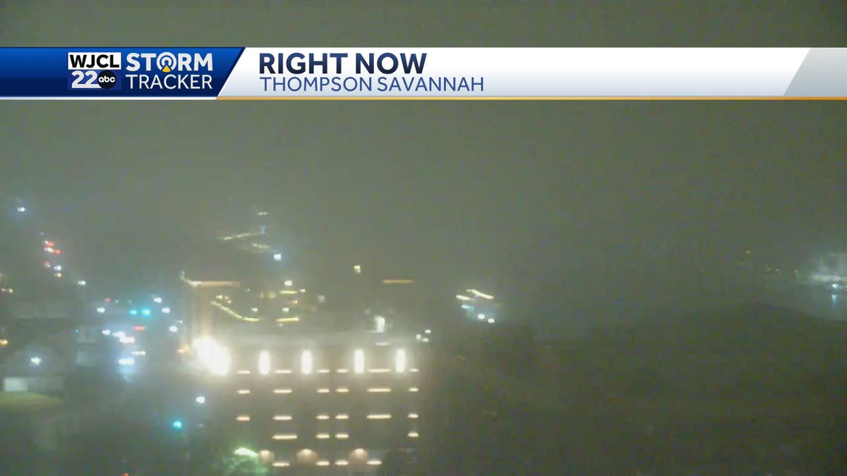 Fog starting to settle in over River Street in #Savannah