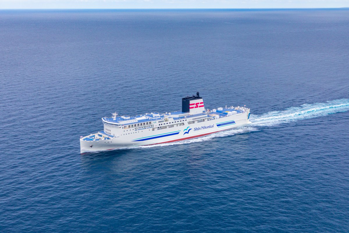 ㊗️竣工

山口県下関市の三菱造船㈱にて新日本海フェリー㈱と #JRTT の🛳️共有旅客船「けやき」(約14,300総トン、旅客船兼自動車渡船)が11/11に竣工しました✨

露天風呂やスクリーンルームで優雅な船旅を演出します😊

新日本海フェリー㈱
snf.jp
三菱造船㈱
mhi.com/jp/group/mhims…