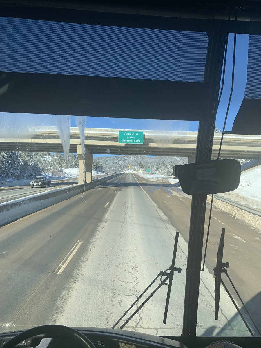 We are so lucky to live where we live!  Where else do you get to cross the Continental Divide to go play a football game!!!