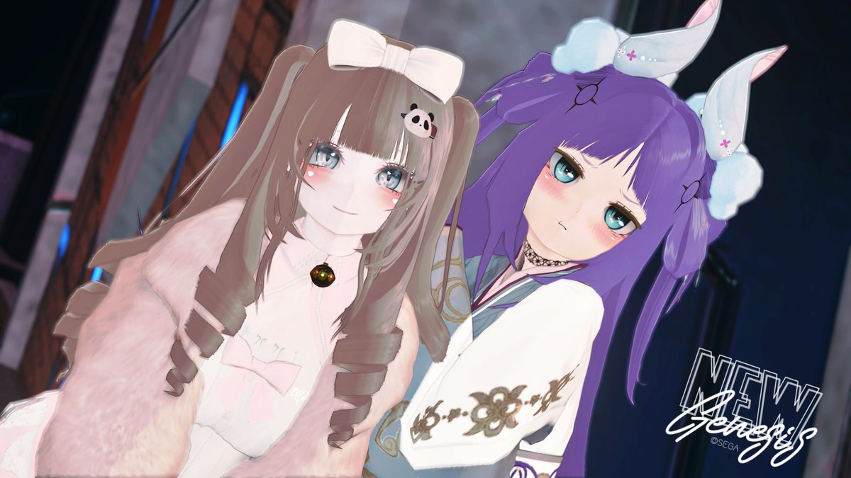 てちちゃとてぇてぇ꒰ᐡ⸝⸝◜𖥦◝⸝⸝ᐡ꒱ｶﾜｲｲ
#PSO2NGS_S︎S #メンテの日じゃないけどssを貼る #ma7ロゴ