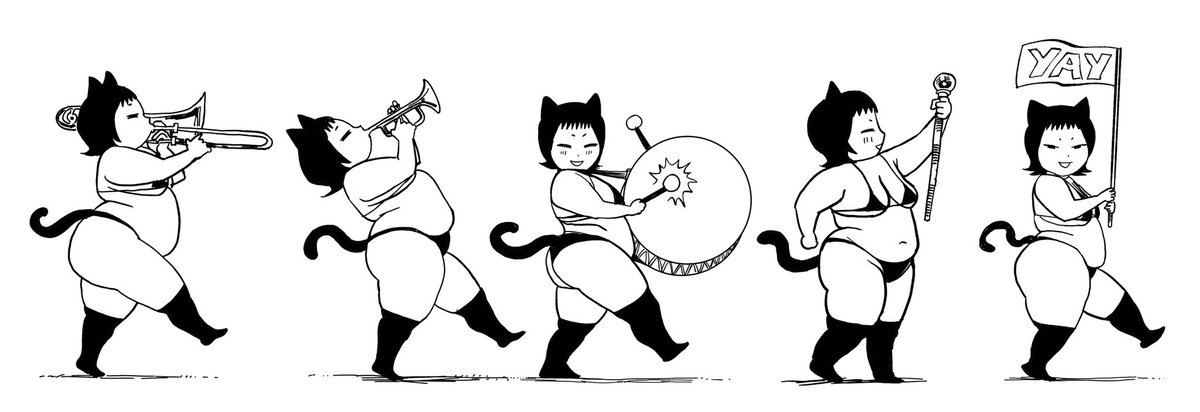 1p3p3nis's tweet photo. "Could we get an image of those cute little line of cats on your raffle post? They’re so cute!" -> certainly!!! 
 https://t.co/7M64cYvGrD https://t.co/XMLk0hQokA