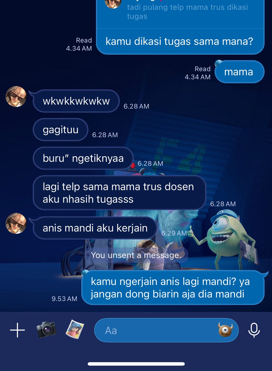 bambaest's tweet photo. ada ada aja, lain kali jangan gitu ya @nnayayaya 😔 https://t.co/UzazfH3c7c
