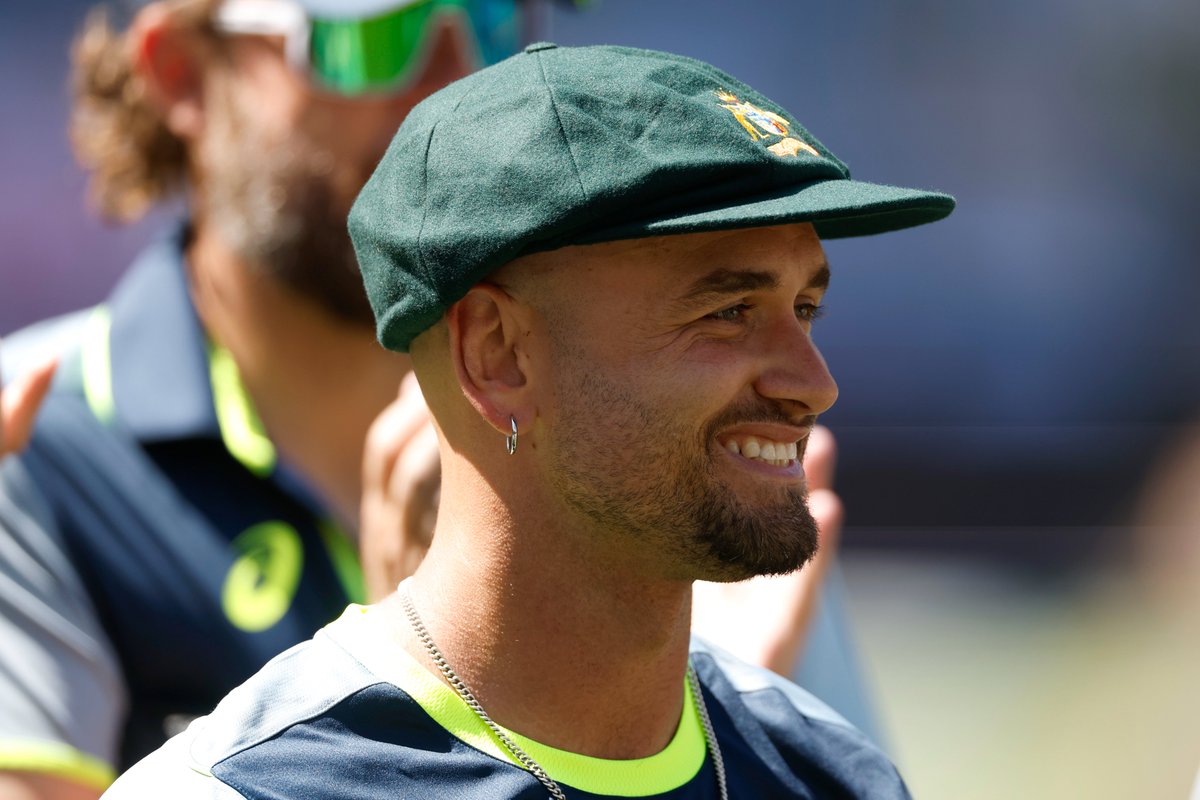 crickettas's tweet photo. Congratulations to Jake Weatherald who today becomes Baggy Green #472 in the first Ashes test held in Perth! 🇦🇺

The whole of Tasmania and Australia are behind you! https://t.co/1JelvkPk8i