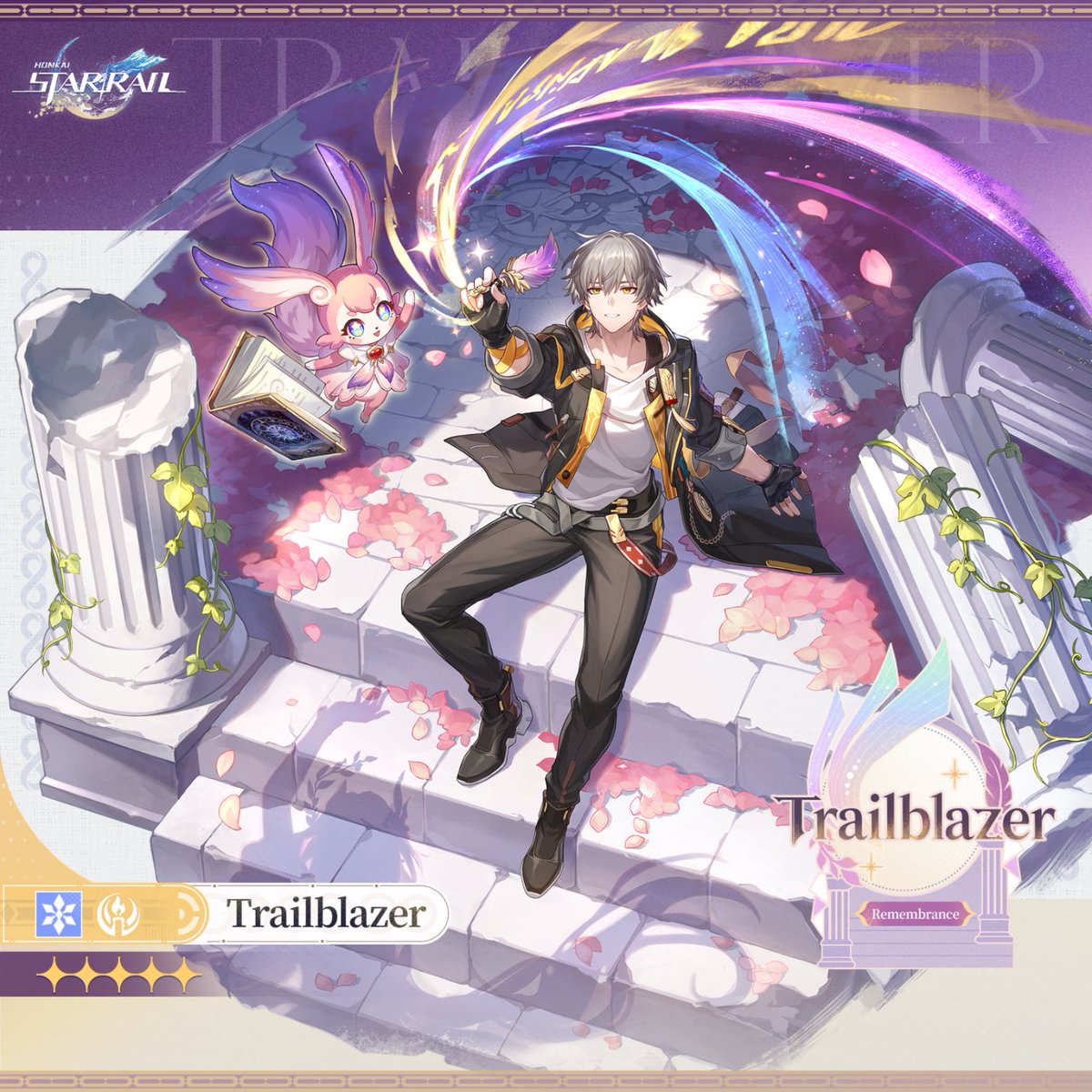 "Amphoreus' Saga of Heroes"

"At the end, we shall Trailblaze a dawn for the road ahead... And pen a 'Genesis' as I've written!"

▌ "Genesis's Author": Trailblazer
The Astral Express traverses through the long night. The seed of life bursts forth from eternity's soil.
Deliverer