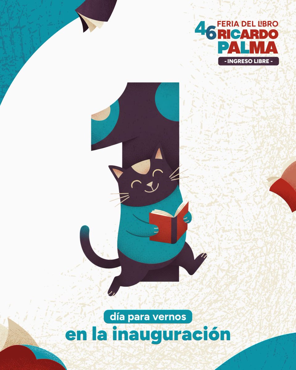 ¡Estamos a punto de empezar! 🥳
Nos vemos en el Parque Kennedy para rodearnos de historias, libros y mucha cultura.

¡Te esperamos mañana a las 11:00 a. m. en el inicio de la Feria del Libro Ricardo Palma, la más antigua del Perú! 📚
#LaCiudadLee
