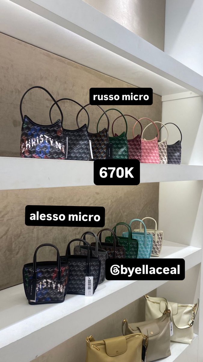 jastip christy ng russo micro / alesso micro harga 670K ready 27 November. 

- malaysia kl kuala lumpur jasa titip