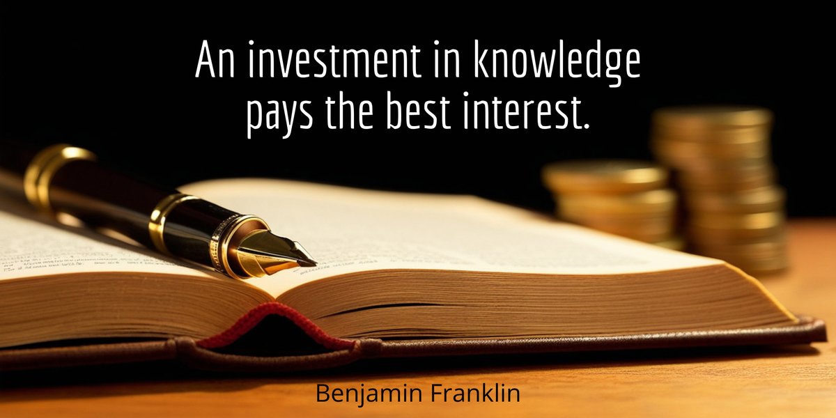 BEMarketing_SEO's tweet image. 💡 Invest in Yourself . Forget the stock market. The best investment?  Your Mind!  
#Investment #KnowledgeIsPower #Learning #PersonalGrowth #BenFranklin