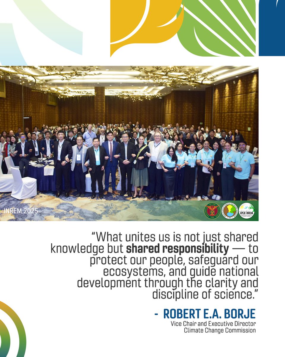 CCCPHL's tweet image. From November 18 to 20, the conference convened policymakers, scientists, community leaders, and the private sector to turn evidence into actionable strategies on Nature-based Solutions (NbS) and integrated resource management.
