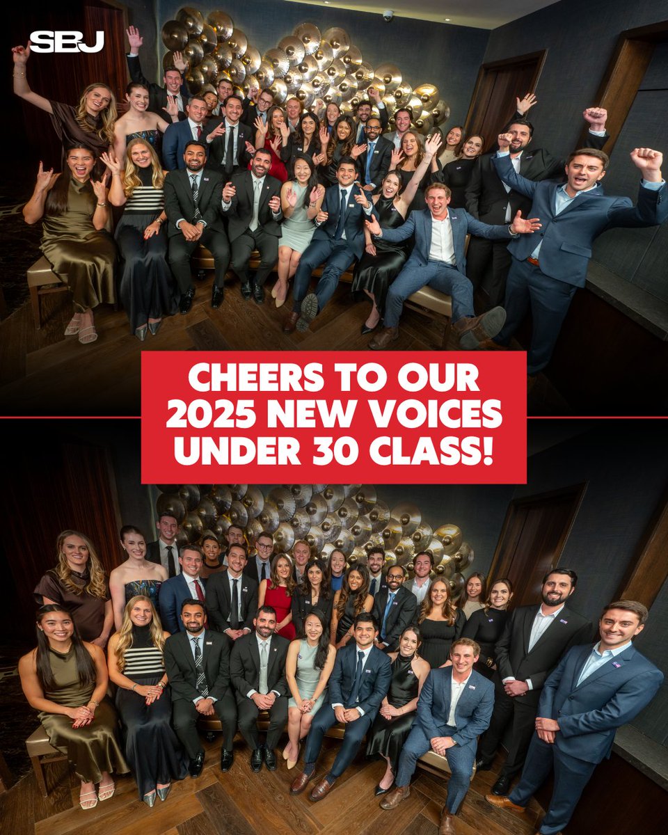 Tonight we celebrated our 2025 New Voices Under 30 class of honorees in style 🥂 

This marked our seventh class of entrepreneurs, risk-takers and disrupters under the age of 30 who are re-imagining the sports experience and the way business is done in the industry.

Cheers to