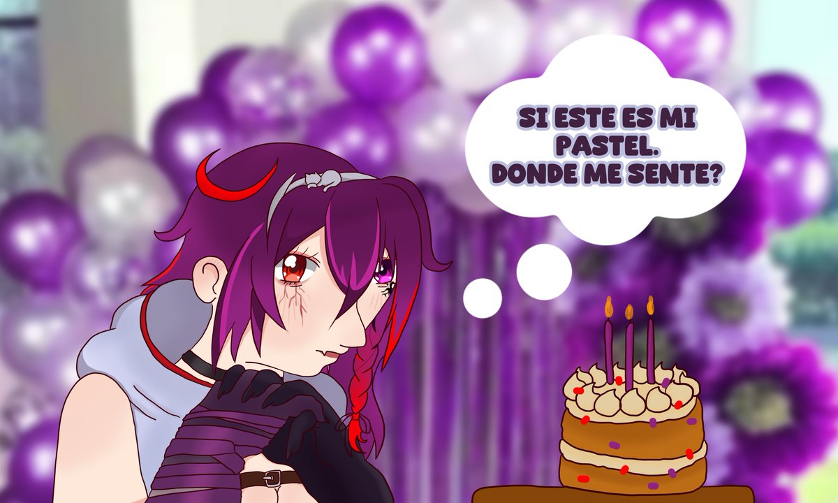 MonCherryVT's tweet photo. No alcance a terminarlo a tiempo ... Pero Feliz Cumple! 🎂

#Boshillust https://t.co/0nPIszTYaX