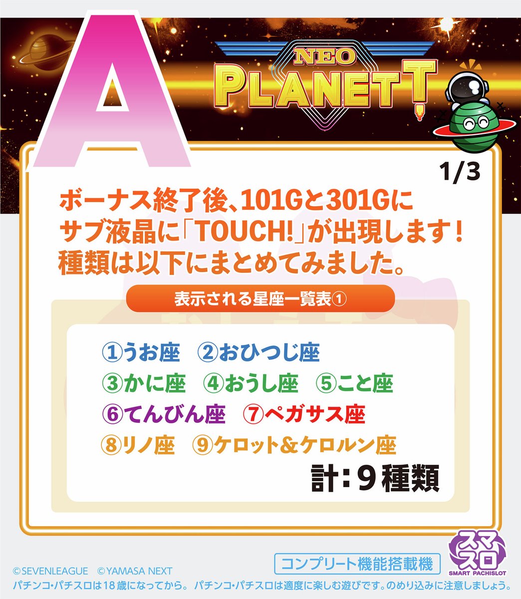 kelolun_radio's tweet image. ／
🎙おしえて開発担当者
　 スマスロネオプラネット
＼

たくさんのお便りありがとうございます！🐸

「Q.サブ液晶タッチで星座が表示されますが、表示されるタイミングは？全部で何種類？」

開発担当者に確認してきました🐸

ご質問はこちら🔽
forms.gle/fS4gXrqpU9jP1W…

#ケロルンラジオ #ネオプラ