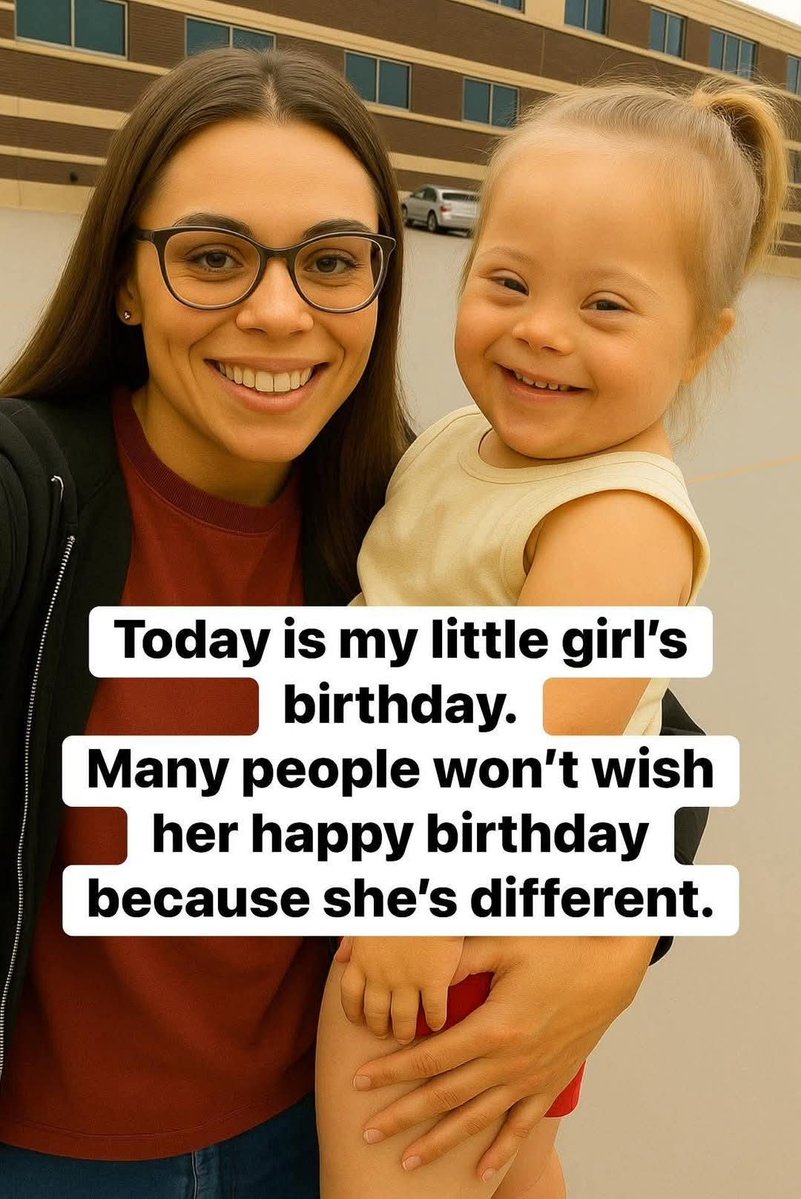 Today is my little girl's birthday.

Many people won't wish her happy birthday because she's different.🥺🥺