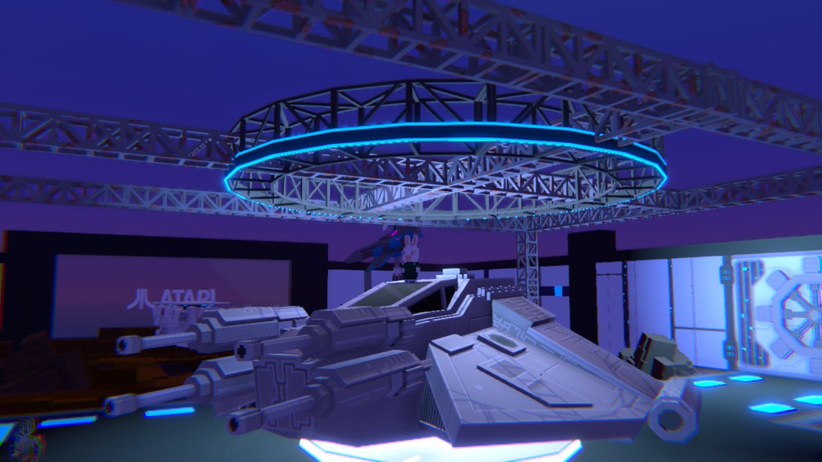 algreeenz's tweet image. Can&apos;t believe I&apos;m looking at the ship from Atari Asteroids @TheSandboxGame  tsbga.me/TheSandbox