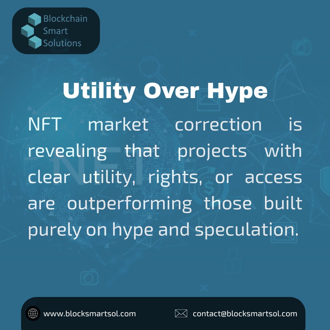 BlockSmartSol's tweet image. The sales dip shows a clear trend: NFTs with real utility access, membership, rights, are holding up better than pure collectibles. Launching a project? Define holder benefits and lasting value.

#NFTUtility #Web3Projects #DigitalOwnership #SustainableNFTs