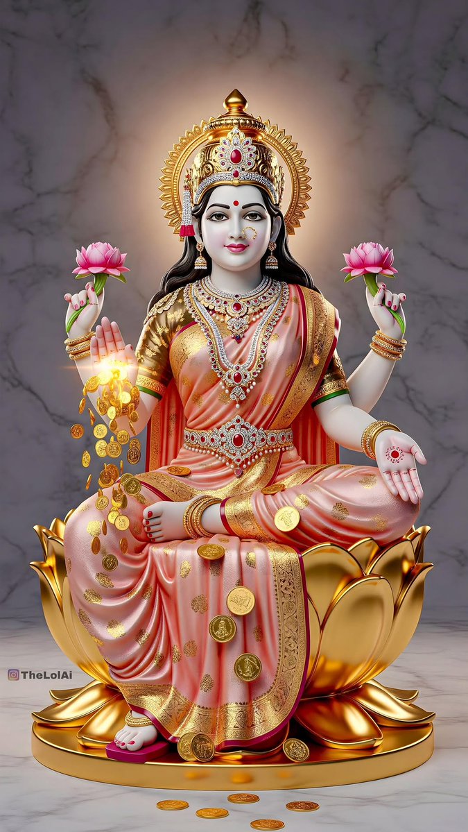 #शुभ_दिन अगहन मासे शुक्ल पक्षे प्रतिपदा तिथि शुक्रवासरे संवत्सर विक्रम संवत 2082,शक संवत 1947,अं.दि.,21.11.25

माता महालक्ष्मी जी की कृपा सदैव बनी रहे, आपकी सभी मनोकामनाएँ पूरी हों।

कराग्रे वसते लक्ष्मीः करमध्ये सरस्वती
करमूले तु गोविन्दः प्रभाते करदर्शनम🙏
जय श्री लक्ष्मी🚩