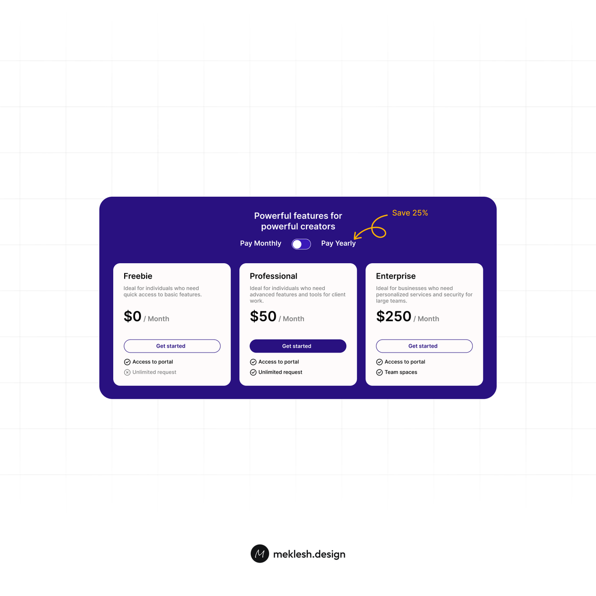 _meklesh's tweet photo. Pricing for your next website https://t.co/pvVlqz1bhZ