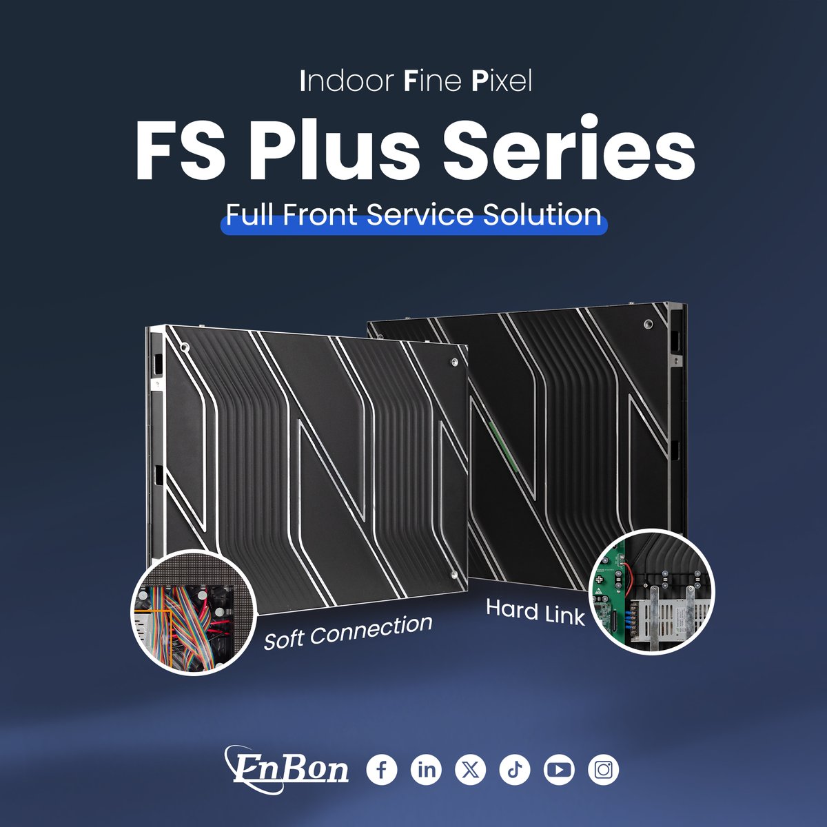 EnbonLedDisplay's tweet image. FS Plus redefines the visual experience with its high-definition image quality, seamless splicing, and ultra-thin design! Choosing Enbon means choosing a powerful tool for efficient communication and eye-catching appeal, making your brand presentation and information delivery…