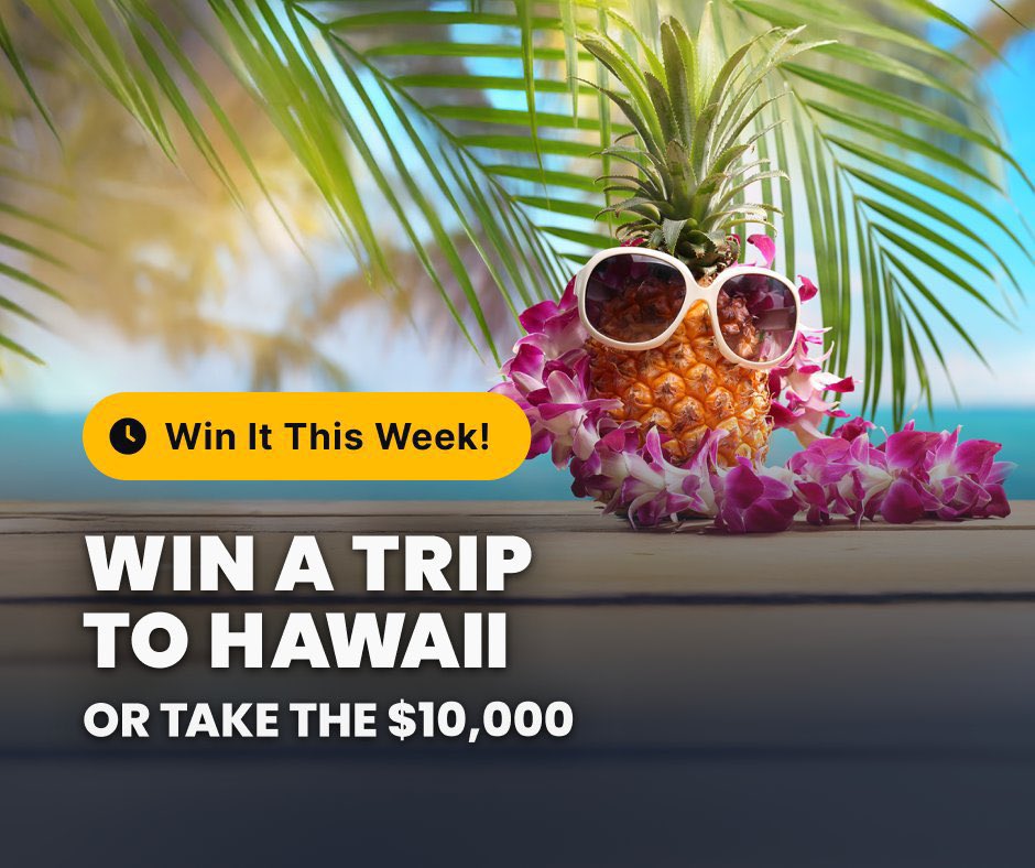 ismytwin's tweet photo. 🌴💸️ Win A Free Trip To Hawaii! 🌴💸
Imagine waterfalls, luaus and so much sunshine - all on our dime. We’re giving away the free trip of a lifetime this week and it could be yours with an entry right here: https://t.co/mFzi63kIdS https://t.co/SMZYqfzKWy