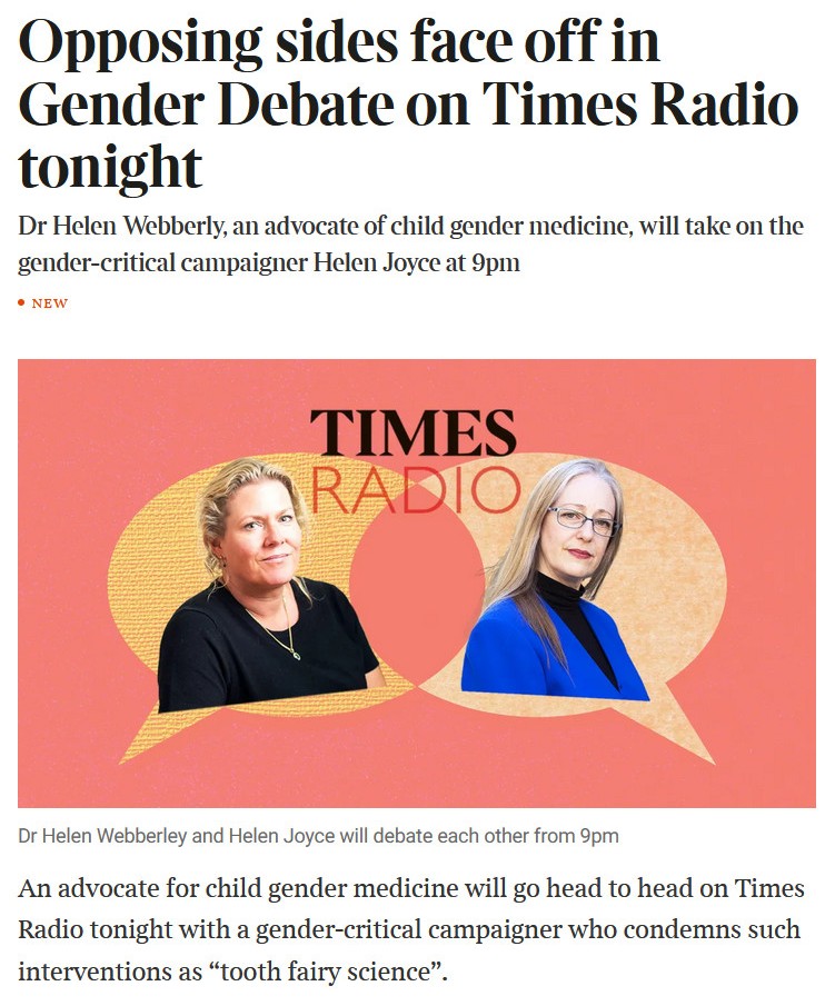 Webberley  has been a prominent advocate for allowing young people access to  cross-sex hormones, such as oestrogen and testosterone, saying that they  put children on to the path of their chosen gender and give them the  “right puberty”.
archive.is/OhSVn#selectio…