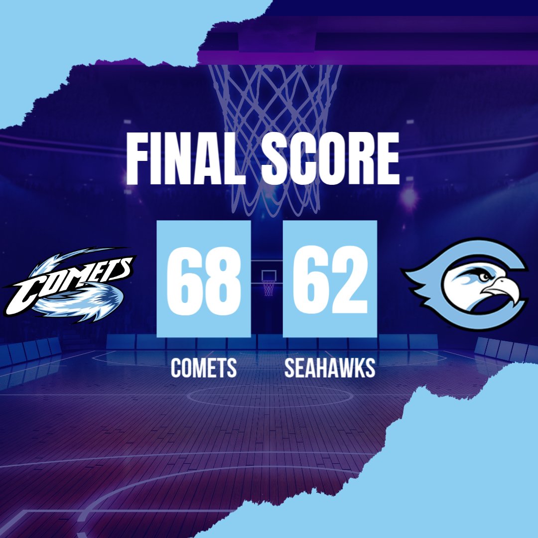 Comets get to 4-1 with a 68-62 victory over Cabrillo College!!! ☄️

Julius Wade - 14 pts
Christian Marshall - 13 pts
Steven Brown - 10 pts