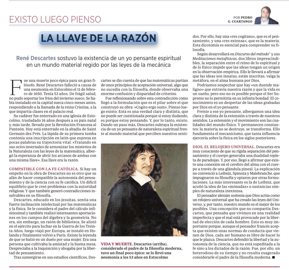 Descartes, la llave de la razón