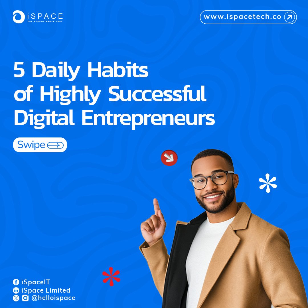 helloispace's tweet image. Success in the digital space doesn’t happen overnight, it’s built through habits, structure, and the right mindset.

We help entrepreneurs and startups build digital systems that attract growth, trust, and visibility.
Ready to scale smarter? Send us a DM to get started.

#tech