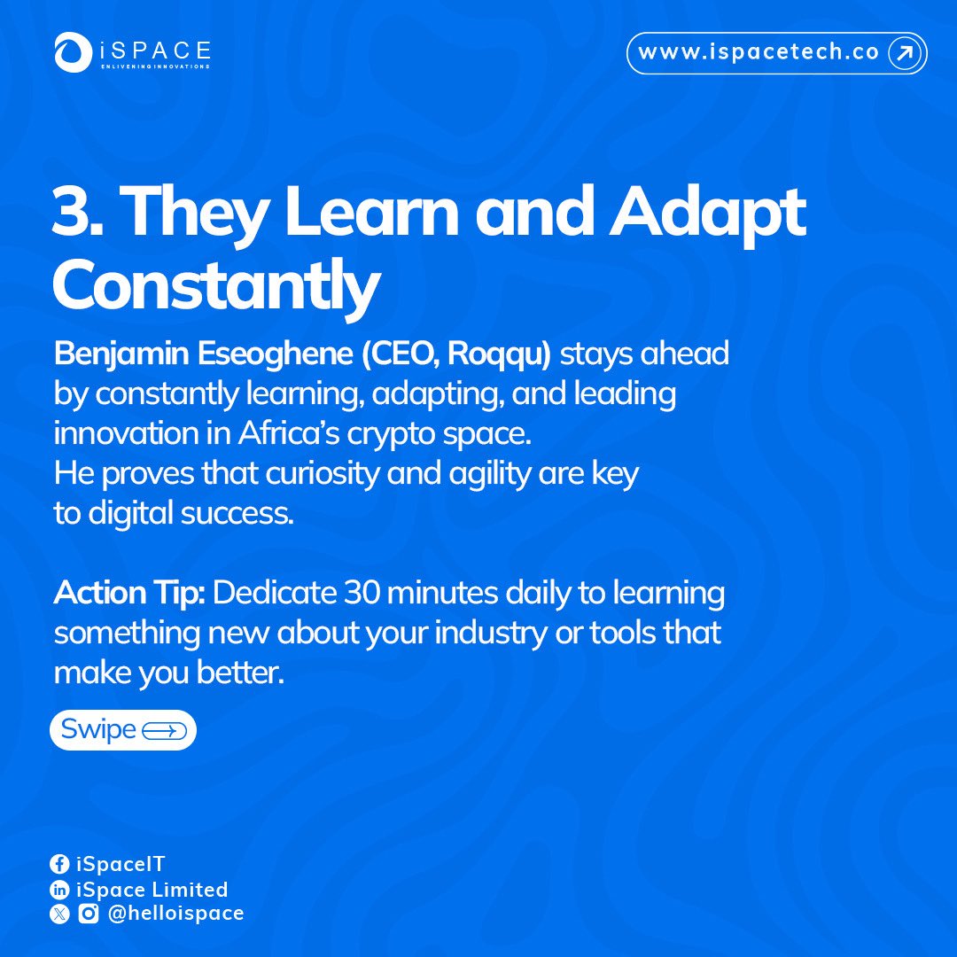 helloispace's tweet image. Success in the digital space doesn’t happen overnight, it’s built through habits, structure, and the right mindset.

We help entrepreneurs and startups build digital systems that attract growth, trust, and visibility.
Ready to scale smarter? Send us a DM to get started.

#tech