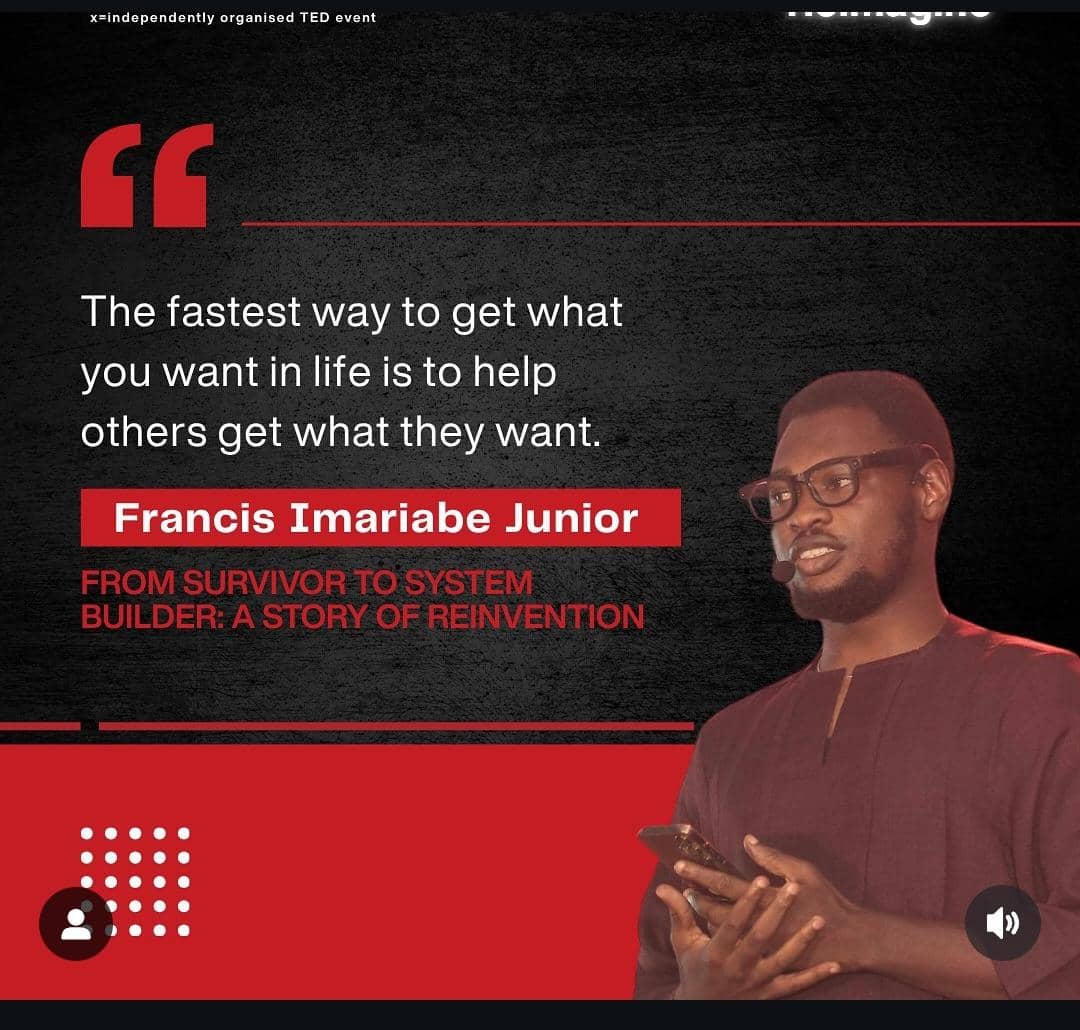 imariabe_jnr's tweet image. Excerpt from my TEDx Adesuwa talk.

#TEDx 
#ReimagineBenin