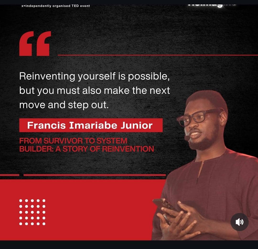 imariabe_jnr's tweet image. Excerpt from my TEDx Adesuwa talk.

#TEDx 
#ReimagineBenin