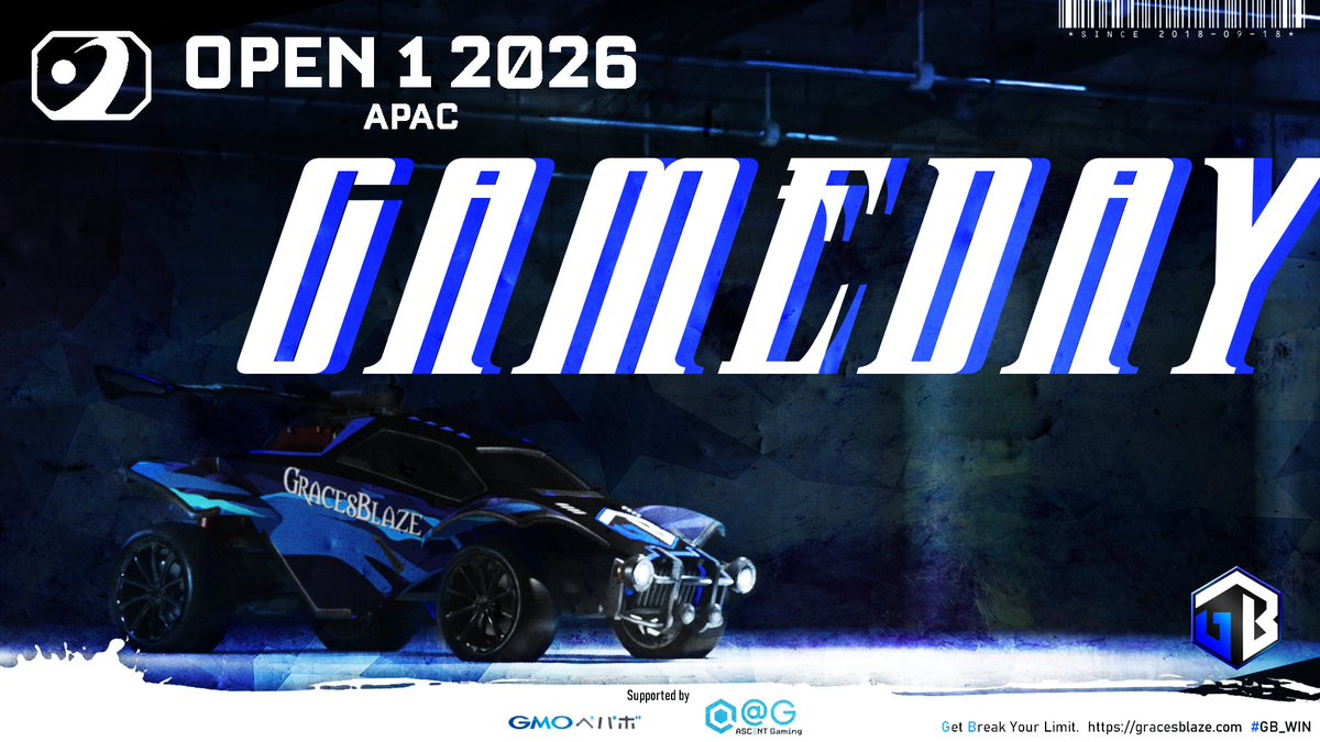 ⚽GAME DAY⚽

#RLCS2026 APAC Open1 Day3
18:00 START

GBより2名がBEST16へ進出！
GSL Stageを戦います⚔️

Rapier：eco🍋
📺：twitch.tv/eco_727
Instant：tomato🍅
📺：twitch.tv/tomato_rl

🏆：x.gd/FnQPP
 応援よろしくお願いいたします🚀

#RapierWIN #InstantWIN