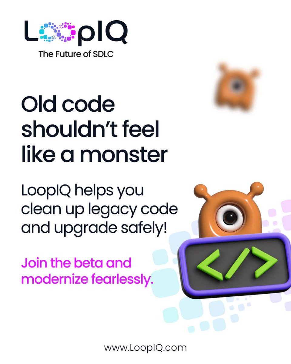 getLoopIQ's tweet image. Legacy code holding your team hostage?

LoopIQ provides intelligent modernization tools that breathe new life into old systems. Transform your codebase without the headaches.

#LegacyModernization #CodeRefactoring #TechnicalDebt #SoftwareUpgrade