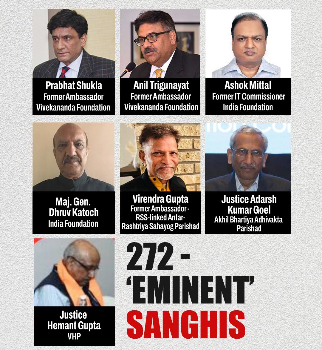 SupriyaShrinate's tweet image. 272 ‘EMINENT’ people have criticised Leader of the Opposition @RahulGandhi for exposing Vote Chori and raising pertinent questions before the Election Commission.

So who are these eminent people? Why are they not worried about glaring proof of voter fraud that Rahul Gandhi has…