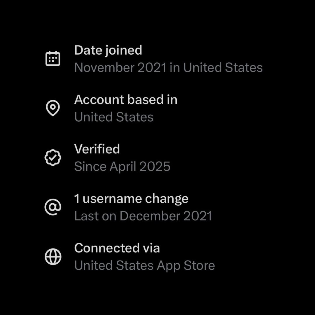 bpthaber's tweet image. X artık kullanıcıların hesap bilgisini paylaşıyor.

• Katılma tarihi
• Hesabın bulunduğu ülke/bölge
• Kullanıcı adı değiştirme sayısı
• Bağlantı yöntemi