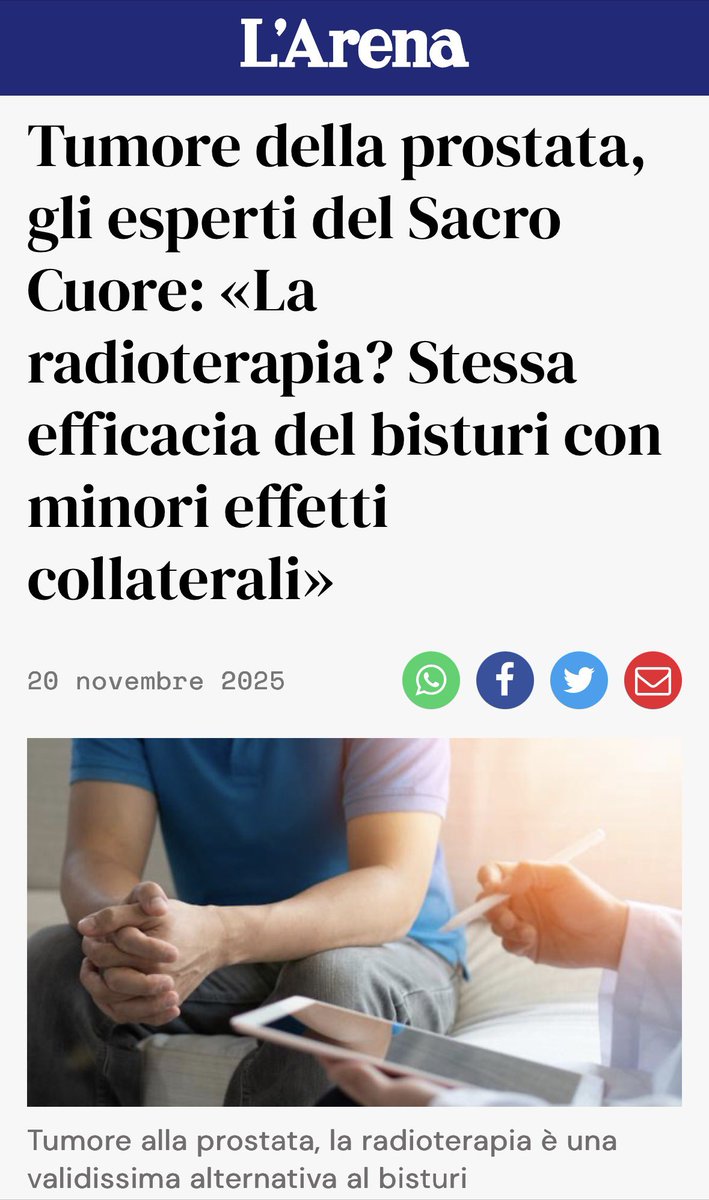 alongi_filippo's tweet image. Novembre, mese della prevenzione maschile. Cerchiamo di ricordare all’opinione pubblica e ai colleghi che la radioterapia nel tumore della prostata e’ una opzione non invasiva e altrettanto efficace!  #movember #ProstateCancer #radonc