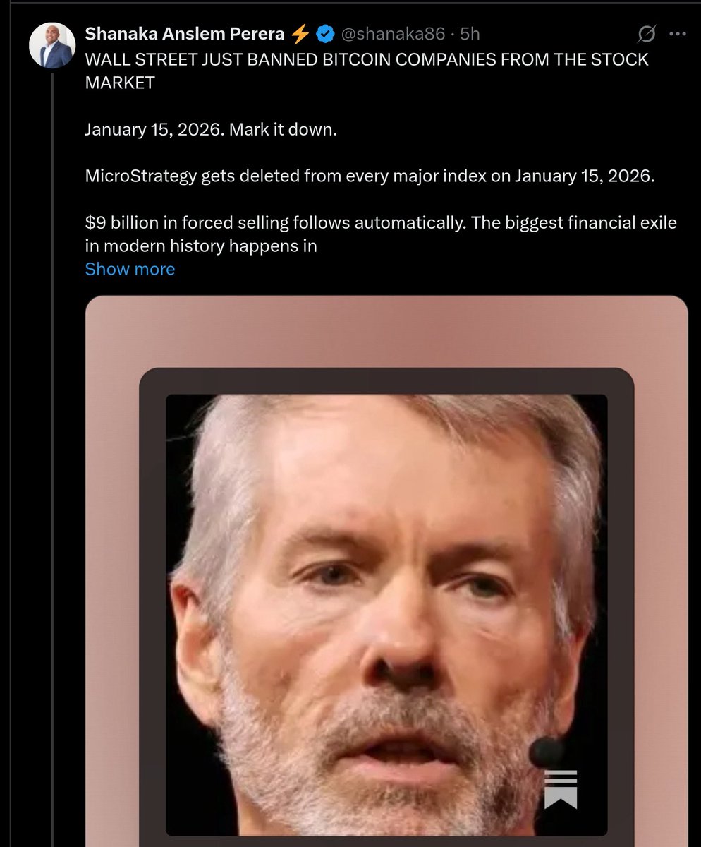 Another panic-bullshit tweet debunked with facts;

This is the truth.

The headline “WALL STREET JUST BANNED BITCOIN COMPANIES FROM THE STOCK MARKET” is false, sensationalized and completely detached from reality.

There is no ban, no regulatory action, no Wall Street decree