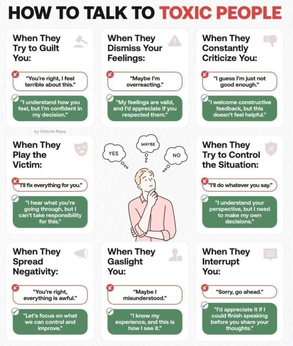 SbnSodanap65364's tweet image. How to talk to toxic people &amp;amp; stay strong 💪👍 Check out these smart replies for every toxic move they try! #ToxicPeople #CommunicationTips #SelfRespect #MentalHealth #RelationshipAdvice 🚀✨