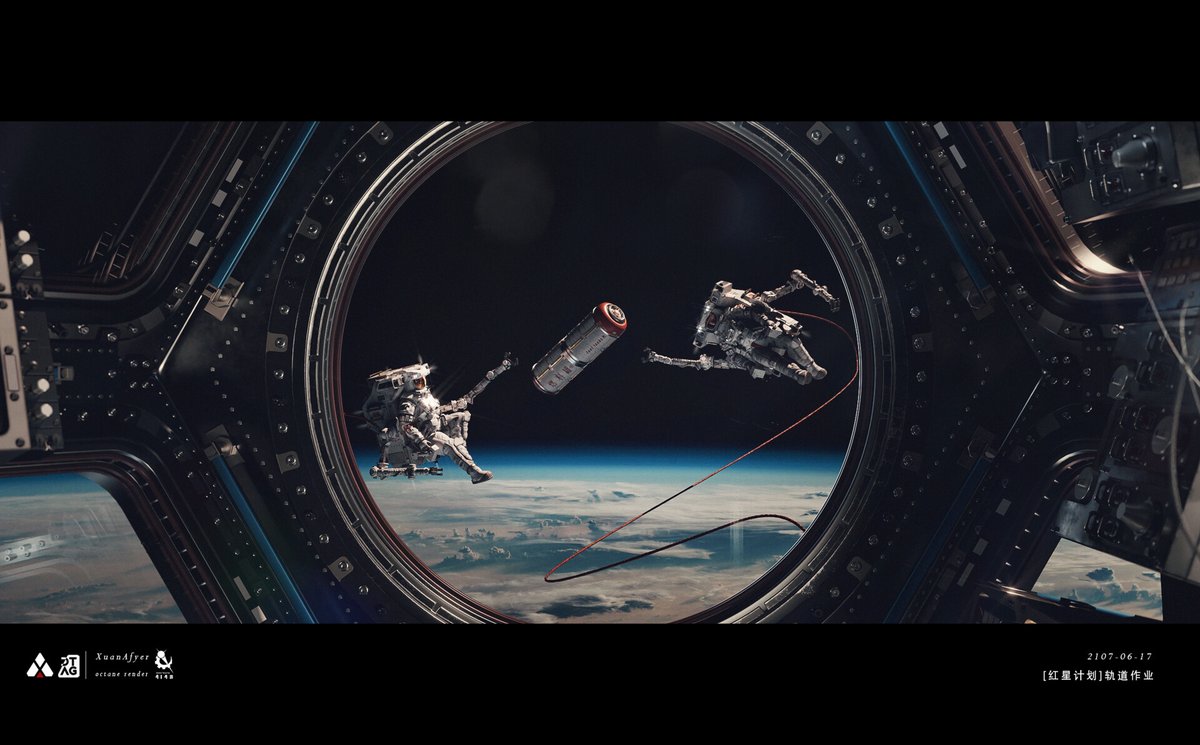 ToughSf's tweet image. A really cool Space Maneuvering Engineering System concept for maneuvering astronauts on EVAs while providing life support for 8h sorties and integrating robotic arms. 
#space #art by Xuan Afyer.
artstation.com/artwork/m8R1ya