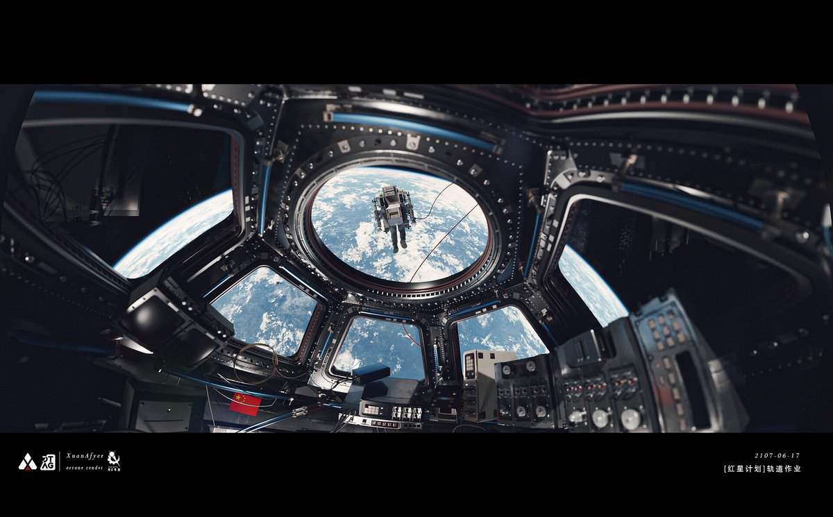 ToughSf's tweet image. A really cool Space Maneuvering Engineering System concept for maneuvering astronauts on EVAs while providing life support for 8h sorties and integrating robotic arms. 
#space #art by Xuan Afyer.
artstation.com/artwork/m8R1ya