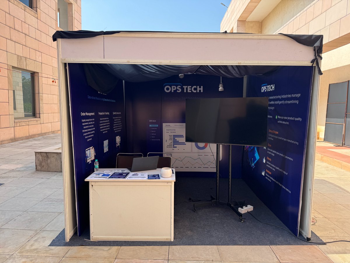 OpstechHQ's tweet image. Proud to sponsor “India’s #Aerospace &amp;amp; #Defence Manufacturing Summit” 🇮🇳 at @ISBedu Hyderabad.

Showcased @OpstechHQ AI &amp;amp; IoT MES for real-time shop-floor insights &amp;amp; predictive quality. Great to engage with leaders shaping the future of manufacturing.

#Opstech #AtmanirbharBharat