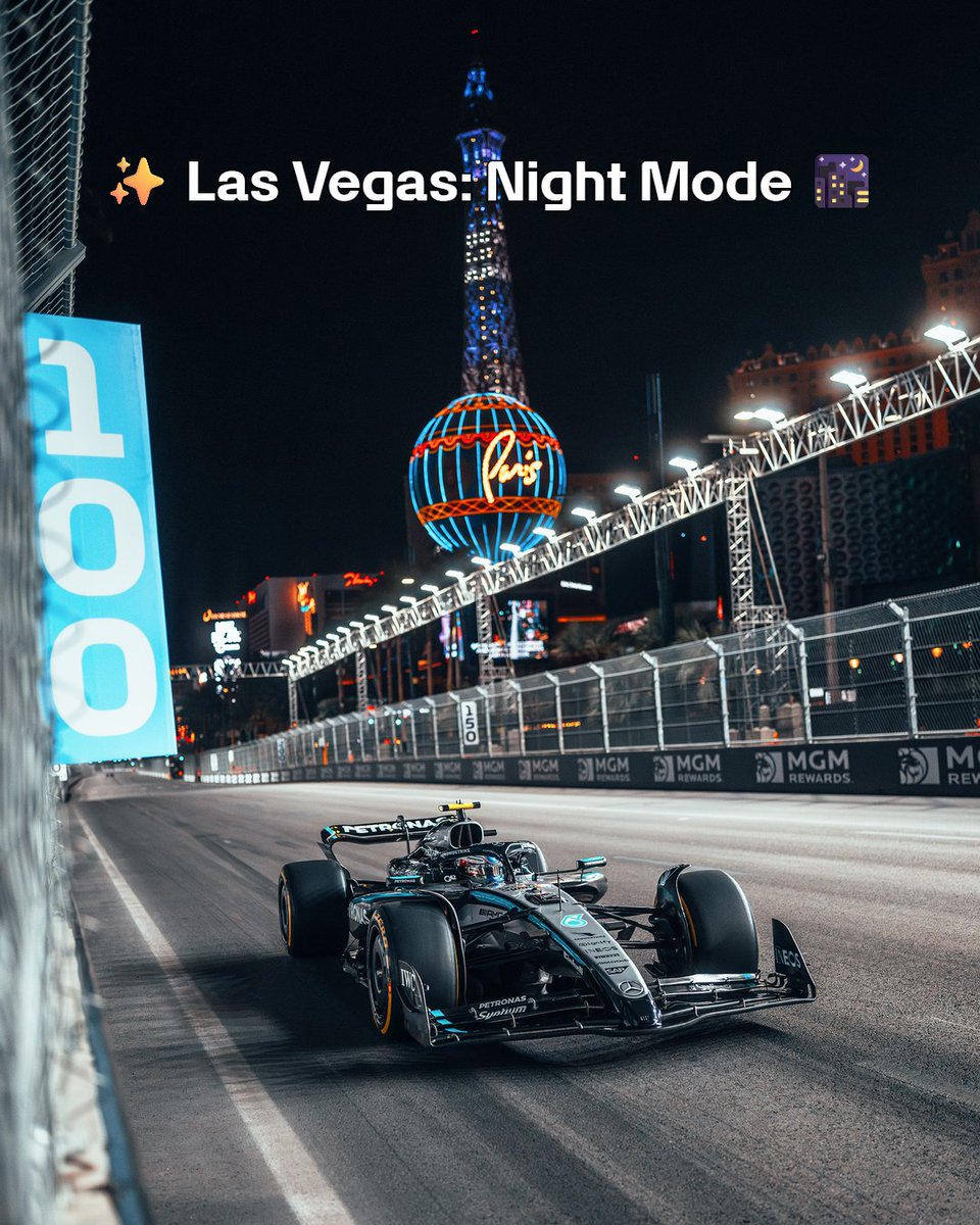 MercedesAMGF1's tweet image. Vegas track pics. You can’t beat them 🤩📸
