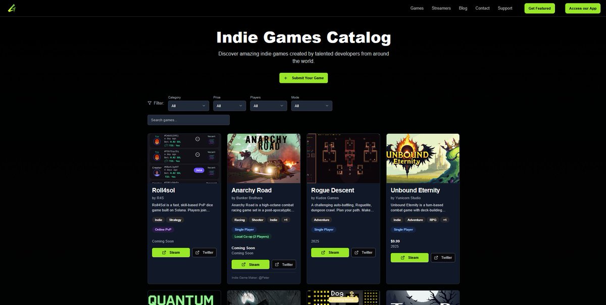 GamefolioGG's tweet image. #IndieGameDevs, have you submitted your games to our brand new indie game catalog on our site yet? 💚🫶

Go submit your lovely indie games for absolutely free - gamefolio.com/games ✨

#indie #gamers #gamer #indiegame #IndieGameDev #gaming #FeatureFriday #FollowFriday